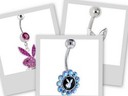 Playboy belly button rings