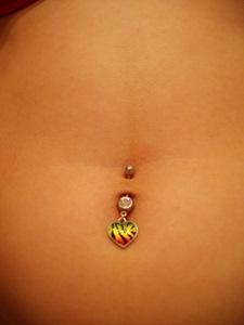 Brianna's Beautiful Belly Piercing